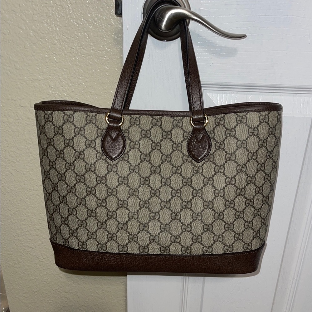 Gucci Supreme Brown Monogram Ophedia Tote Bag - Picture 16 of 16